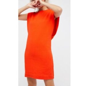 Free People‎ Britt Britt Dress Vermillion Orange XS